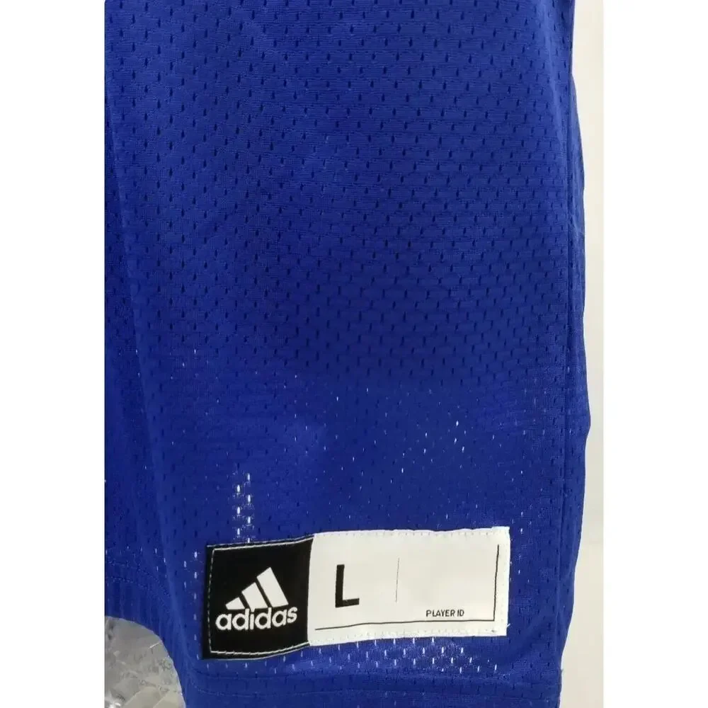 NWT Adidas Climacool Football Jersey L Royal Blue